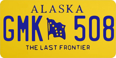 AK license plate GMK508
