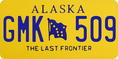 AK license plate GMK509