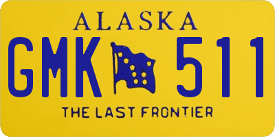 AK license plate GMK511