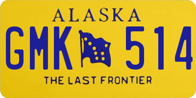 AK license plate GMK514
