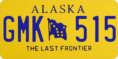 AK license plate GMK515