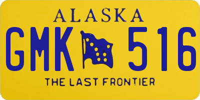 AK license plate GMK516