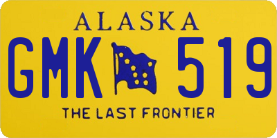 AK license plate GMK519