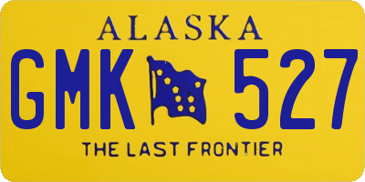 AK license plate GMK527