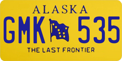 AK license plate GMK535