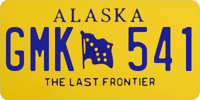 AK license plate GMK541