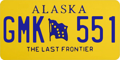AK license plate GMK551