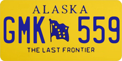 AK license plate GMK559