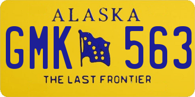 AK license plate GMK563