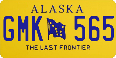 AK license plate GMK565