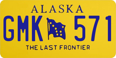AK license plate GMK571