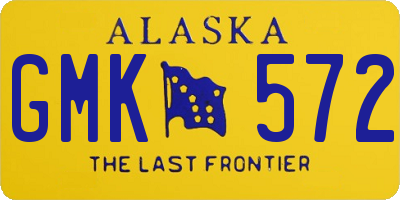 AK license plate GMK572