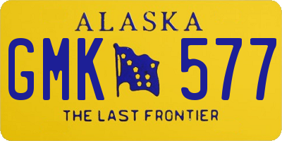 AK license plate GMK577