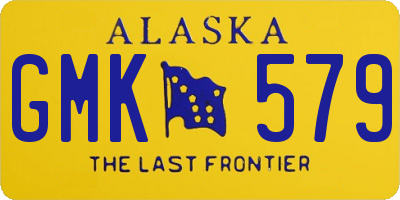 AK license plate GMK579