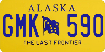 AK license plate GMK590