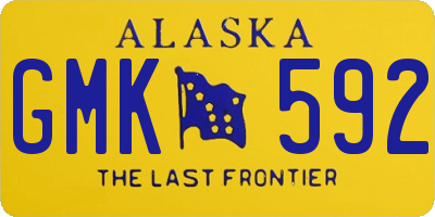 AK license plate GMK592