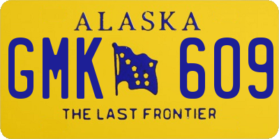 AK license plate GMK609