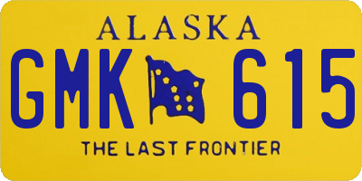 AK license plate GMK615