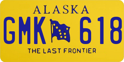 AK license plate GMK618