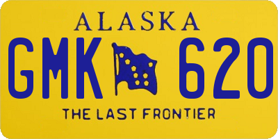 AK license plate GMK620