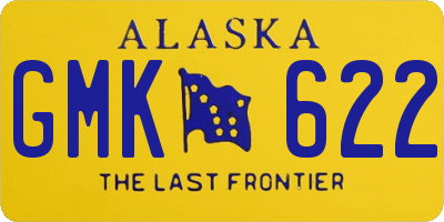 AK license plate GMK622