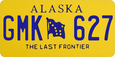 AK license plate GMK627