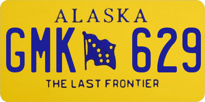 AK license plate GMK629
