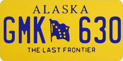 AK license plate GMK630