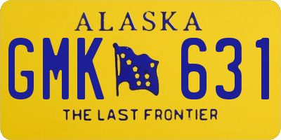 AK license plate GMK631