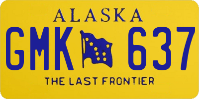 AK license plate GMK637