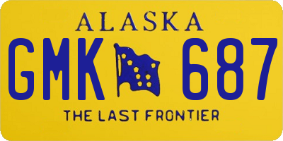 AK license plate GMK687