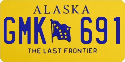 AK license plate GMK691