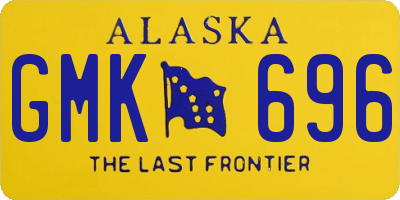 AK license plate GMK696