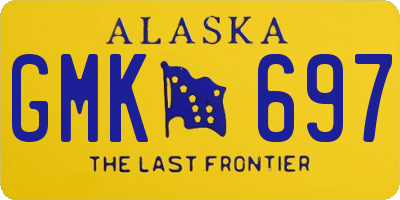 AK license plate GMK697