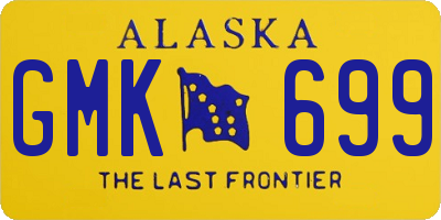 AK license plate GMK699