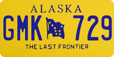 AK license plate GMK729