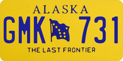 AK license plate GMK731