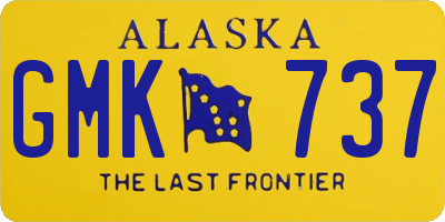 AK license plate GMK737