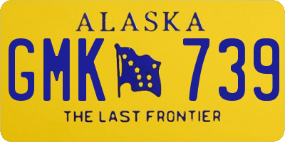 AK license plate GMK739