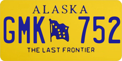 AK license plate GMK752