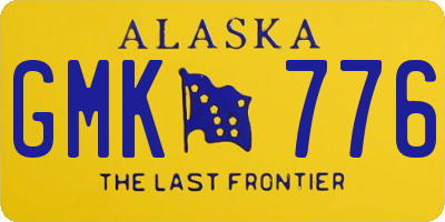 AK license plate GMK776