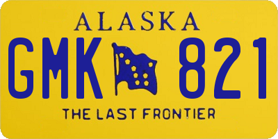 AK license plate GMK821