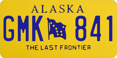 AK license plate GMK841