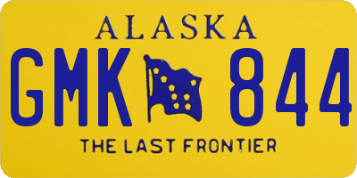 AK license plate GMK844