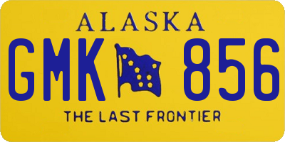 AK license plate GMK856