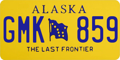 AK license plate GMK859