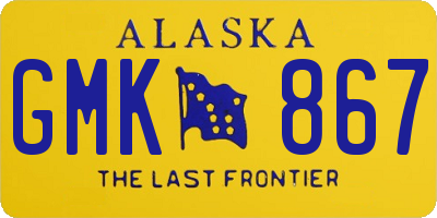 AK license plate GMK867