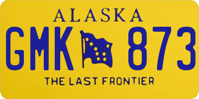 AK license plate GMK873