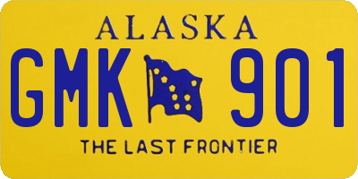 AK license plate GMK901