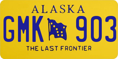 AK license plate GMK903